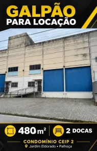 Galpão/Depósito/Armazém para alugar, 480m² no Brejarú, Palhoça