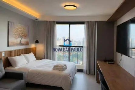 Apartamento com 1 Quarto para alugar, 25m² no Vila Olímpia, São Paulo