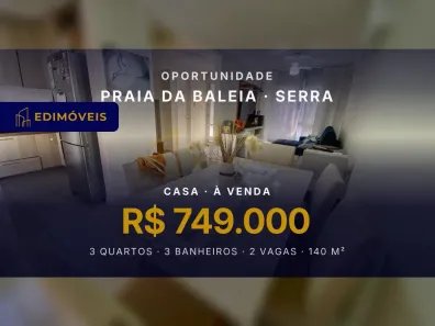 Casa com 3 Quartos à venda, 140m² no Praia da Baleia, Serra