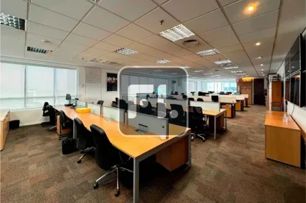 Sala Comercial para alugar, 136m² no Cidade Monções, São Paulo