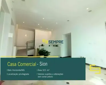 Imóvel Comercial para alugar, 321m² no Carmo, Belo Horizonte