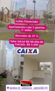 Apartamento com 2 Quartos à venda, 42m² no Barra de Jangada, Jaboatão dos Guararapes