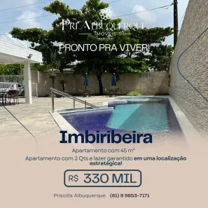 Apartamento com 2 Quartos à venda, 45m² no Imbiribeira, Recife
