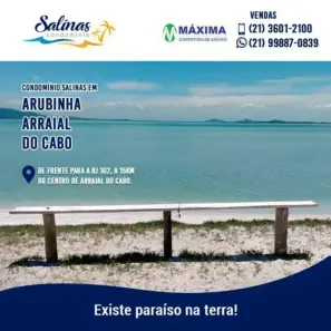Lote/Terreno à venda, 360m² no Novo, Arraial do Cabo