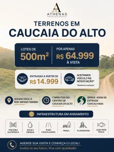 Lote/Terreno à venda, 500m² no dos Pereiras (Caucaia do Alto), Cotia