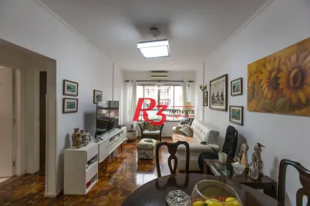 Apartamento com 2 Quartos para alugar, 104m² no Embaré, Santos