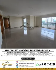 Apartamento com 4 Quartos à venda, 160m² no Quilombo, Cuiabá