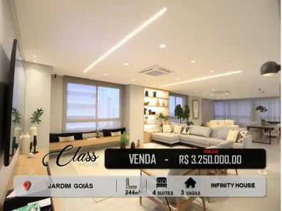 Apartamento com 4 Quartos à venda, 244m² no Jardim Goiás, Goiânia