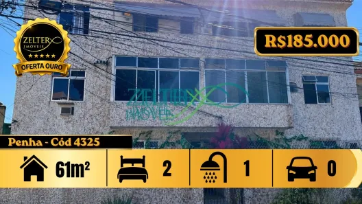 Apartamento com 2 Quartos à venda, 61m² no Penha, Rio de Janeiro