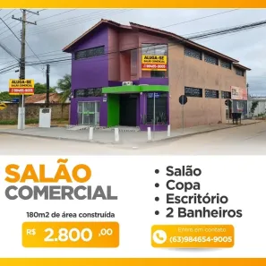 Sala Comercial para alugar, 180m² no Vila Nova, Porto Nacional