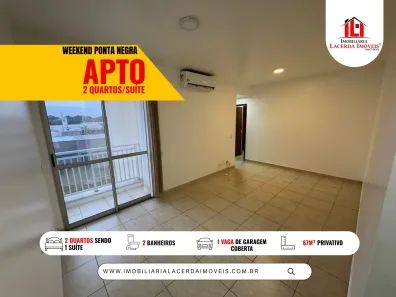 Apartamento com 2 Quartos para alugar, 67m² no Ponta Negra, Manaus