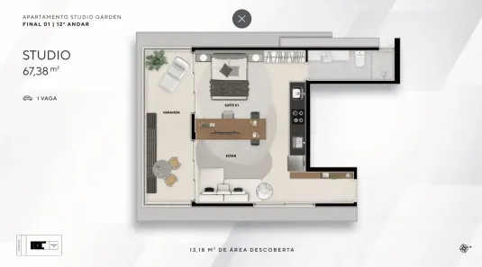 Apartamento com 1 Quarto à venda, 67m² no Funcionários, Belo Horizonte