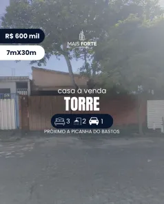 Casa com 3 Quartos à venda, 10m² no Torre, João Pessoa