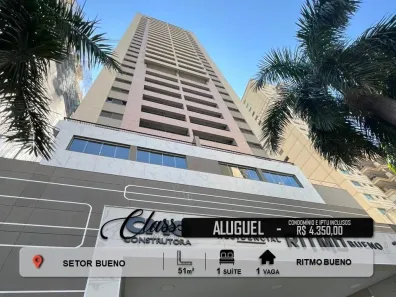 Apartamento com 1 Quarto para alugar, 51m² no Setor Bueno, Goiânia