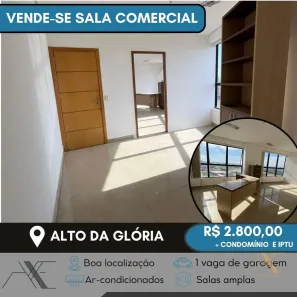 Sala Comercial com 1 Quarto para alugar, 52m² no Alto da Glória, Goiânia