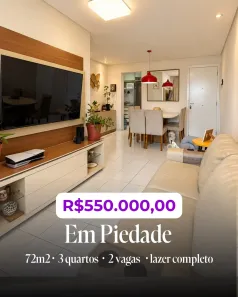 Apartamento com 3 Quartos à venda, 72m² no Piedade, Jaboatão dos Guararapes