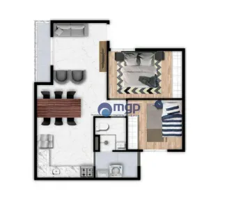 Apartamento com 2 Quartos à venda, 39m² no Vila Mazzei, São Paulo