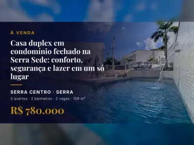 Casa com 3 Quartos à venda, 109m² no Serra Centro, Serra