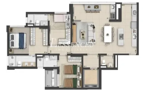Apartamento com 3 Quartos à venda, 120m² no Park Lozandes, Goiânia