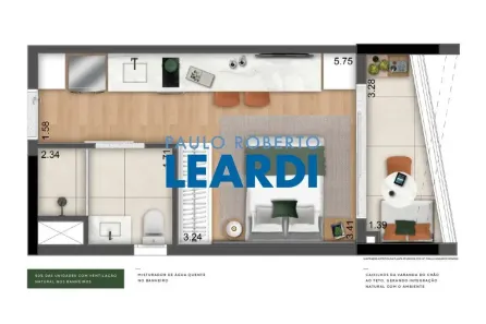 Apartamento com 1 Quarto à venda, 27m² no Indianópolis, São Paulo