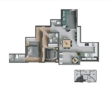 Apartamento com 2 Quartos à venda, 80m² no Agronômica, Florianópolis