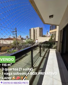 Apartamento com 3 Quartos à venda, 116m² no Centro, Ribeirão Preto