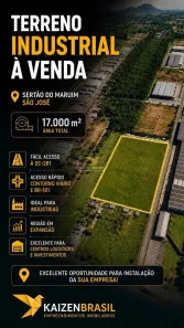 Lote/Terreno à venda, 17000m² no Forquilhas, São José
