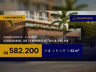 Apartamento com 2 Quartos à venda, 52m² no Coqueiral de Itaparica, Vila Velha