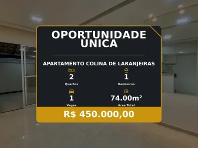Apartamento com 2 Quartos à venda, 74m² no Colina de Laranjeiras, Serra