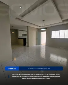Casa com 3 Quartos à venda, 135m² no Caminho do Sol, Petrolina