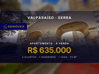 Apartamento com 3 Quartos à venda, 74m² no Valparaíso, Serra