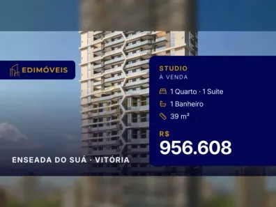 Apartamento com 1 Quarto à venda, 39m² no Enseada do Suá, Vitória