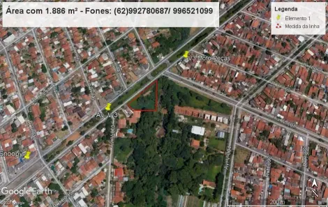 Lote/Terreno à venda, 1886m² no Cidade Vera Cruz, Aparecida de Goiânia