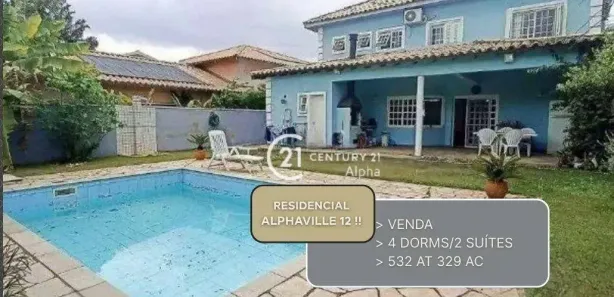 Casa de Condomínio com 4 Quartos à venda, 329m² no Alphaville, Santana de Parnaíba