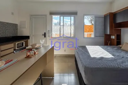 Apartamento com 1 Quarto para alugar, 24m² no Vila Monte Alegre, São Paulo