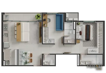 Apartamento com 2 Quartos à venda, 72m² no Jundiaí, Anápolis