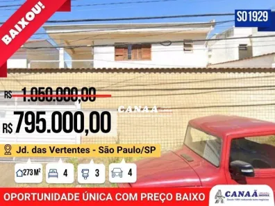 Sobrado com 4 Quartos à venda, 273m² no Jardim das Vertentes, São Paulo