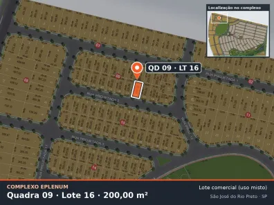 Lote/Terreno à venda, 200m² no Eparque Mirage, São José do Rio Preto