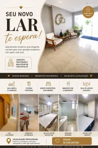 Apartamento com 2 Quartos para alugar, 77m² no Calhau, São Luís