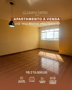 Apartamento com 2 Quartos à venda, 61m² no Jardim Primavera, Rio Claro