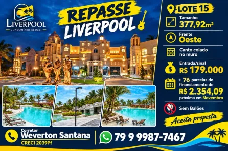 Lote/Terreno à venda, 377m² no , Barra dos Coqueiros