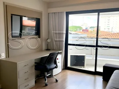 Apartamento com 1 Quarto para alugar, 35m² no Indianópolis, São Paulo