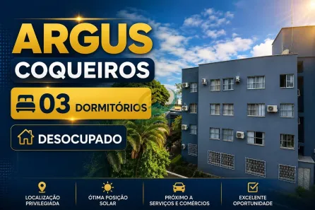 Apartamento com 3 Quartos à venda, 70m² no Coqueiros, Florianópolis