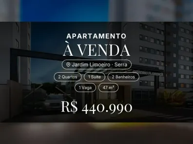 Apartamento com 2 Quartos à venda, 47m² no Jardim Limoeiro, Serra