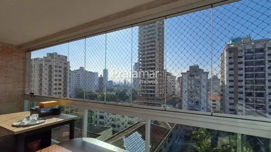 Apartamento com 3 Quartos para alugar, 120m² no Ponta da Praia, Santos