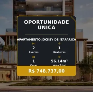 Apartamento com 2 Quartos à venda, 56m² no Jockey de Itaparica, Vila Velha