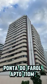 Apartamento com 3 Quartos para alugar, 110m² no Ponta do Farol, São Luís