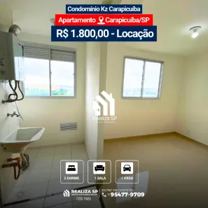 Apartamento com 2 Quartos para alugar, 40m² no Vila da Oportunidade, Carapicuíba