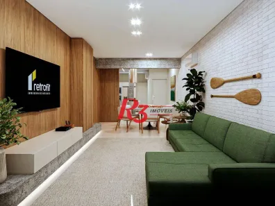 Apartamento com 2 Quartos à venda, 120m² no José Menino, Santos