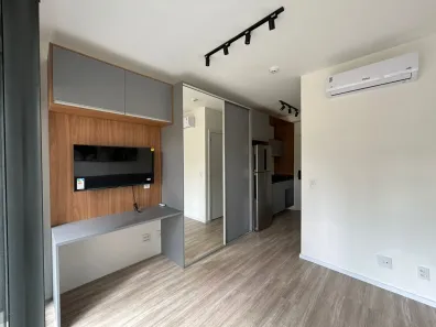 Apartamento com 1 Quarto para venda ou aluguel, 24m² no Jardim das Acácias, São Paulo